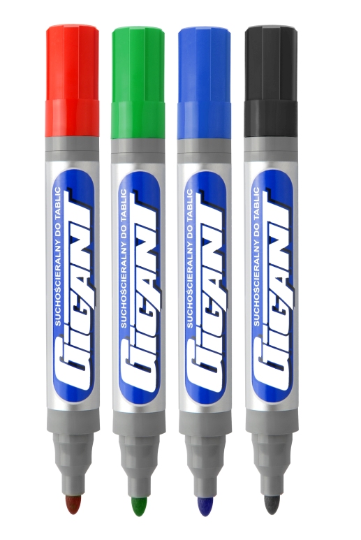 Marker suchościeralny Kamet Gigant 4kol. bez gąbki